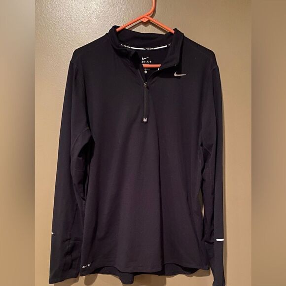 Nike Dri Fit Black Running Lightweight Jacket Size Large Nike Elements - Picture 11 of 11